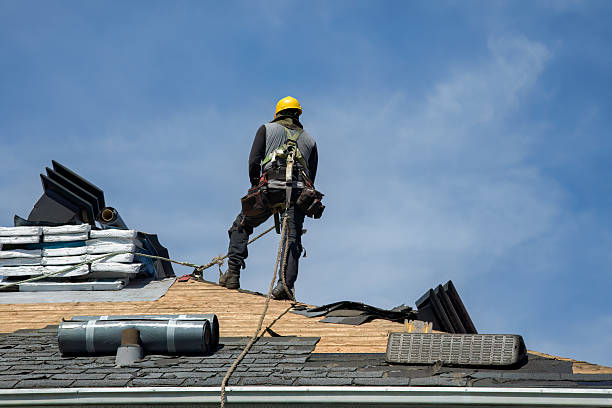 Professional Metal Roofing technician working in Trevett, ME